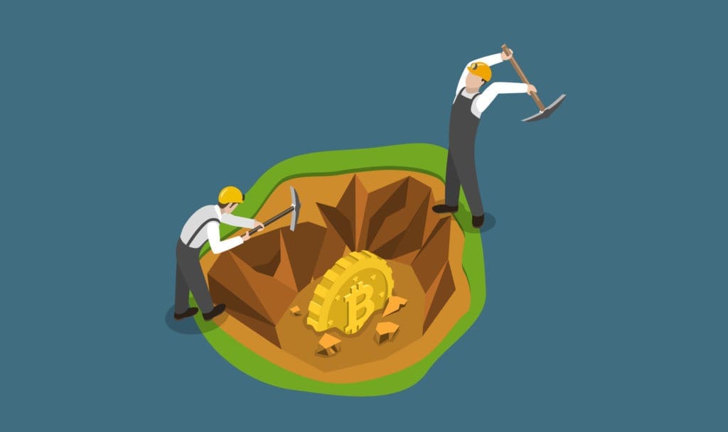 Ilustração dificuldade de mineração de bitcoin